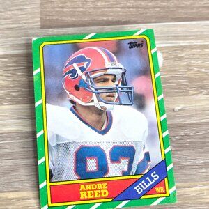 Topps Football 1986 Card Andre Reed Topps No 388